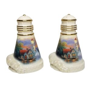 Lenox Collections 2002 Beacon of Hope Lighthouse Salt and Pepper Set